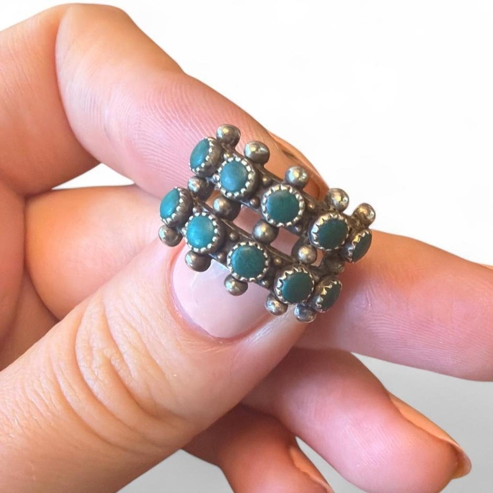 Vintage Turquoise and Sterling Silver Ring